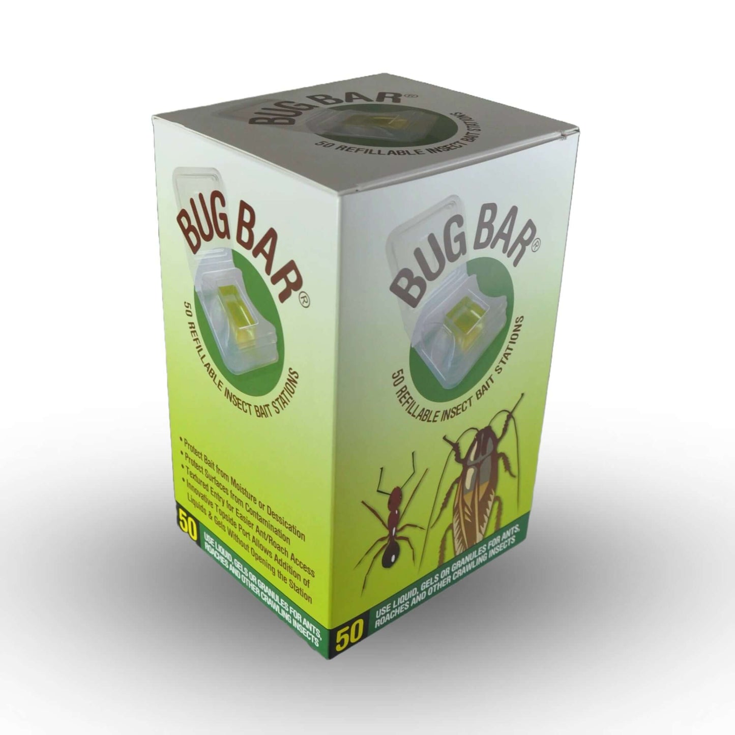 BUG BAR Station d'Appât Rechargeable | Fourmis et Cafards | L'exterminateur en ligne