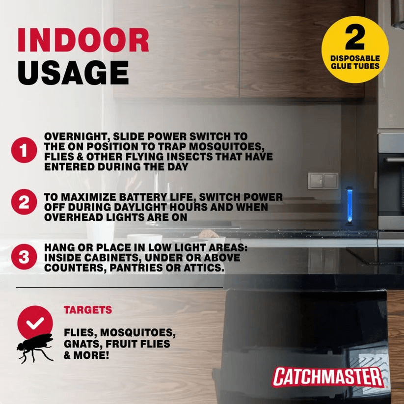 CATCHMASTER GLOSTICK, Piège à Mouches Intérieur et Extérieur | L'exterminateur en ligne