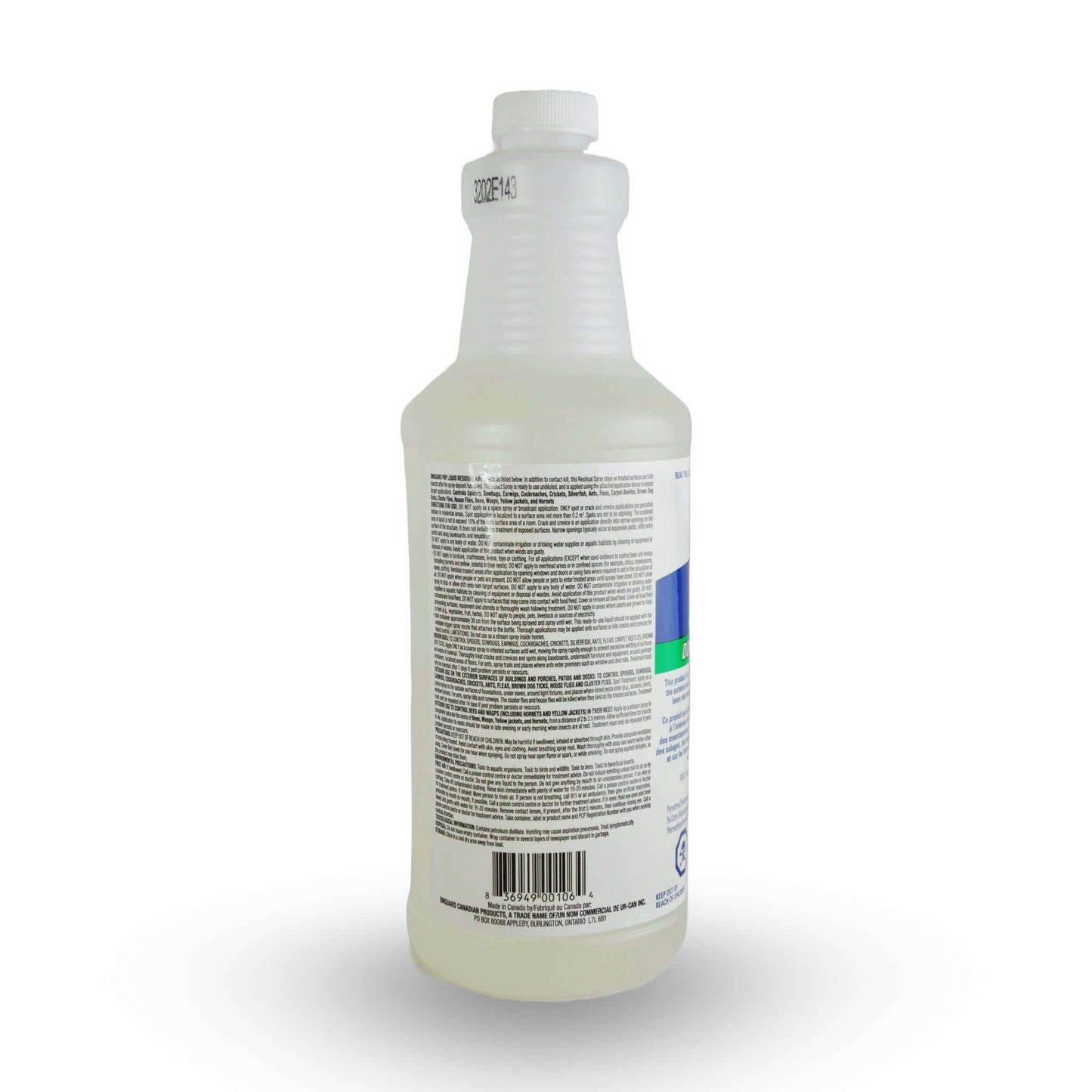 ONGUARD, PNP Insecticide Résiduel Liquide Domestique 1L | L'exterminateur en ligne