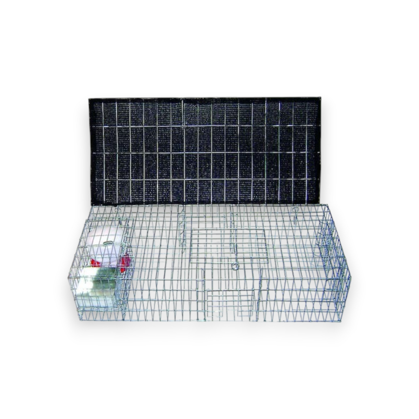 Pigeon trap with shelter, waterer, and feeder – 35" x 16" x 8"