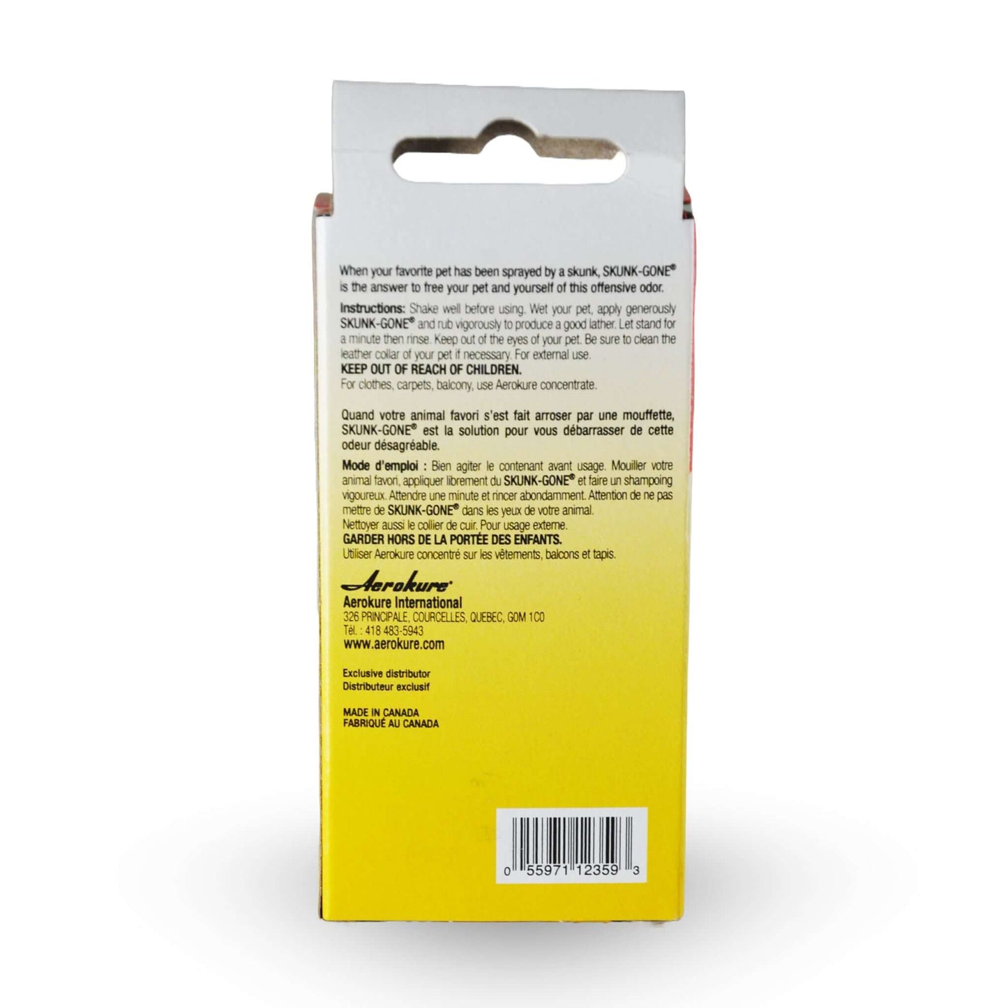 AEROKURE Shampooing Anti-Odeur Moufette | Biodégradable et sécuritaire | L'exterminateur en ligne