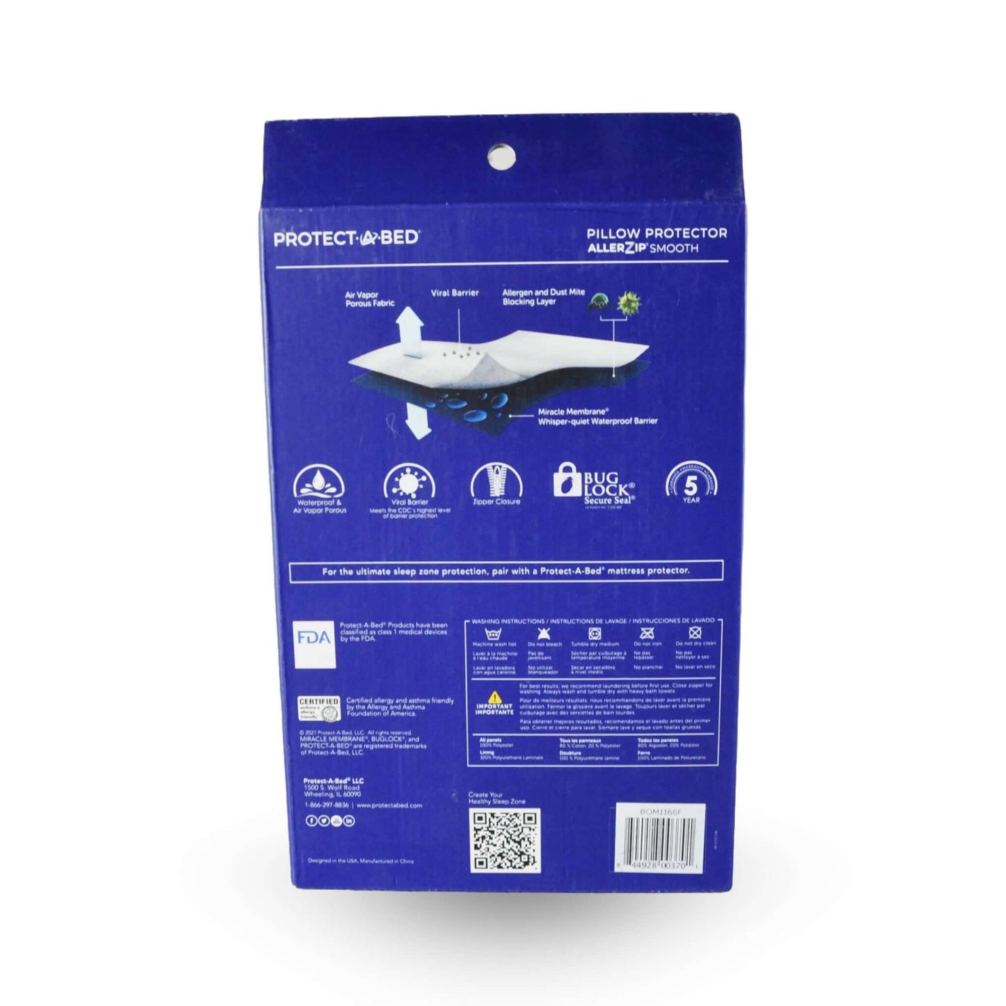 Protect-A-Bed, Housse pour Oreiller Imperméable, Anti-Acariens, Anti-Punaises de Lit et Hypoallergénique | L'exterminateur en ligne