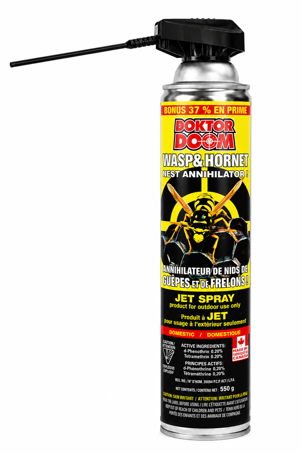 Doktor Doom Wasp & Hornet Aerosol, 550g | Nest Destroyer