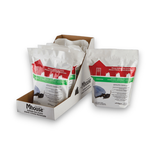 MHOUSE, Rechargeable Bait Station for Mice and Other Small Rodents (12 baits)