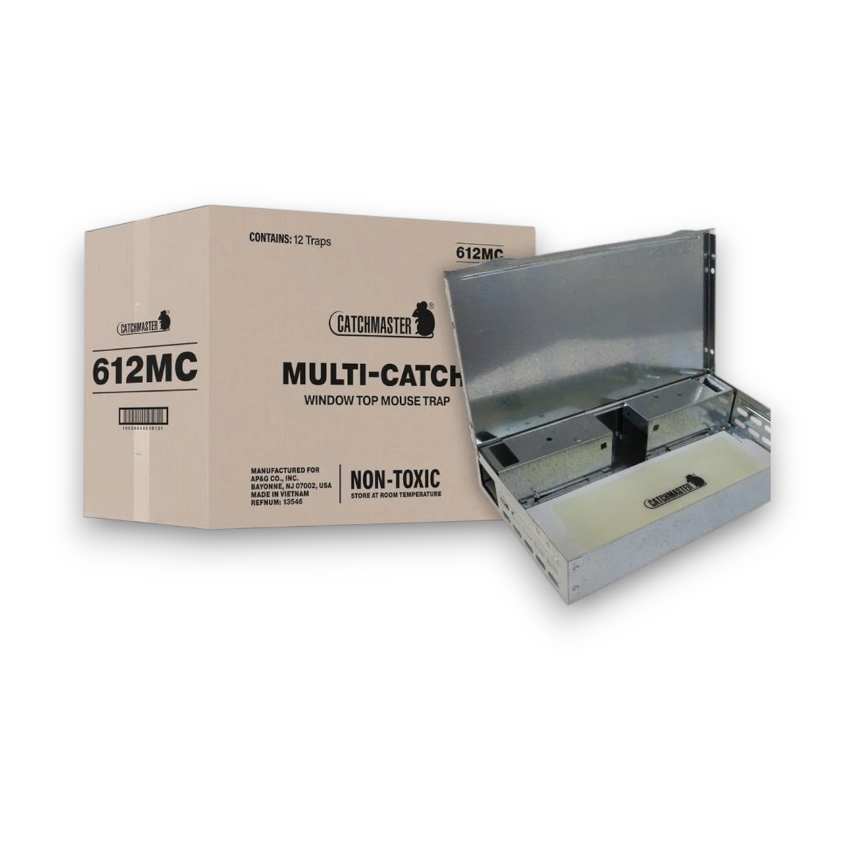 Catchmaster 612MC – Reusable Mouse Trap (Non-Lethal, 12 Mice)