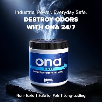Bloc ONA Pro 170g – Neutralisateur d'odeurs longue durée, petits espaces