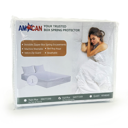 Stretch Knit Box Spring Cover with Zipper - 9 inches