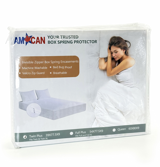 Stretch Knit Box Spring Cover with Zipper - 9 inches