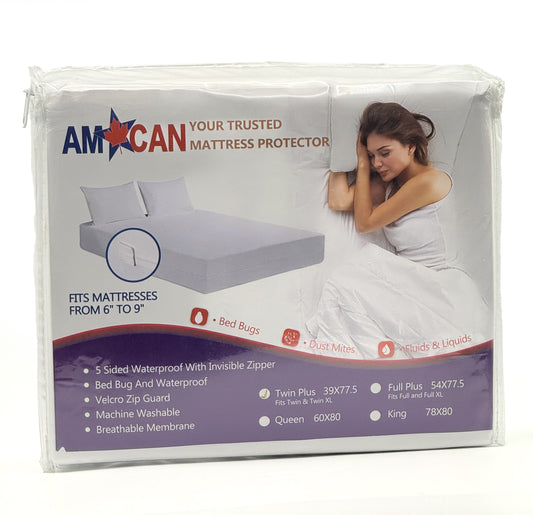 Bedbug Certified Zippered Mattress Encasements (6-9 inches thick)