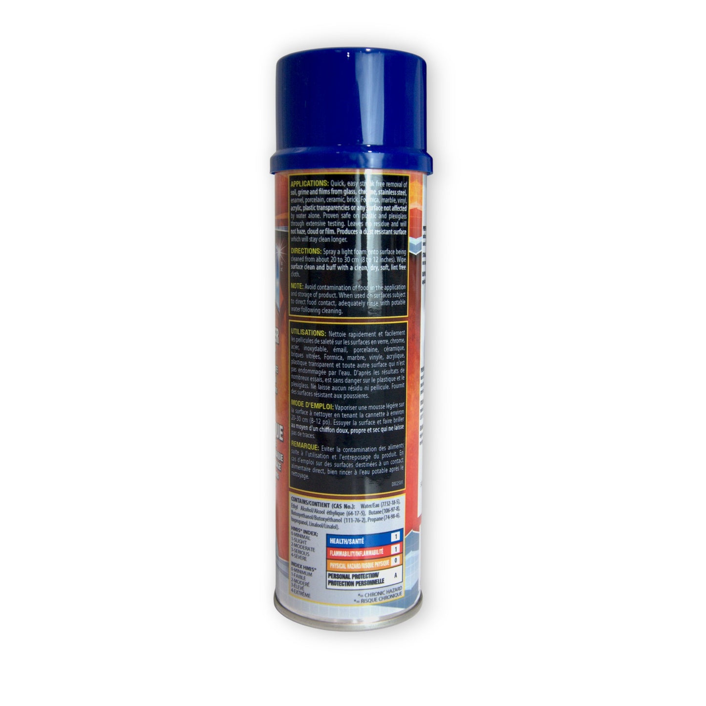 Crystal – Nettoyant pour vitres en aérosol, formulation sans traces et sans odeur d’ammoniac