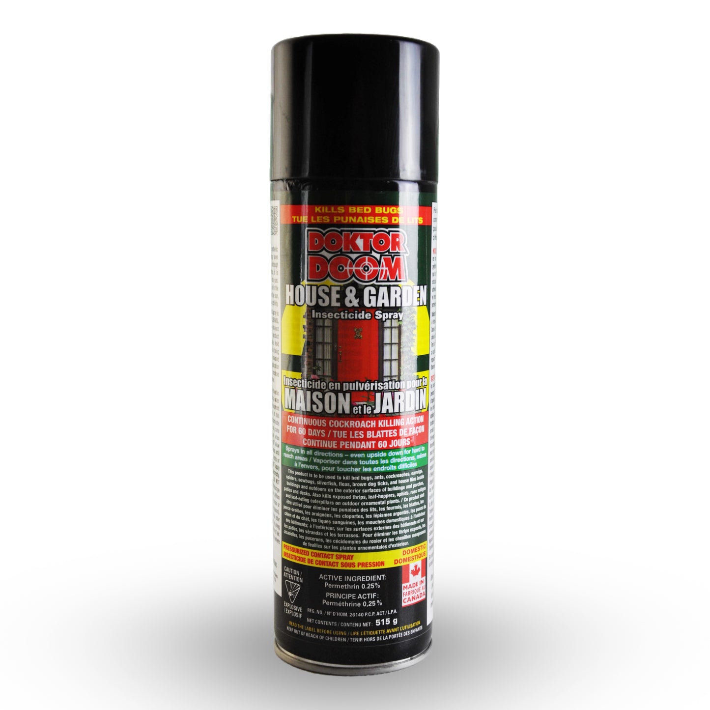 Doktor Doom Spray Anti-Insectes pour Maison et Jardin 515G