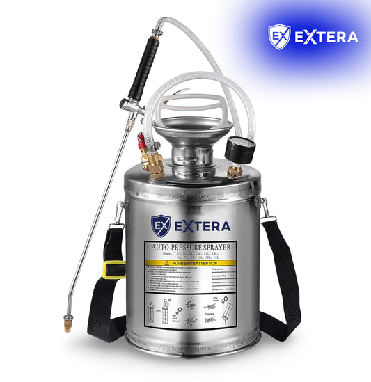 EXTERA Stainless Steel Pressure Sprayer | Chemical Resistant