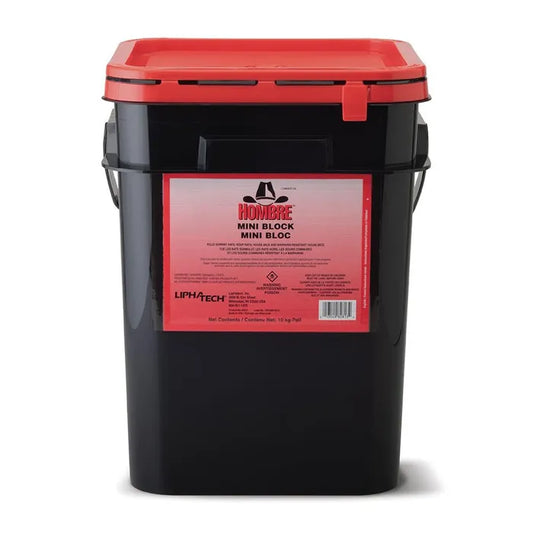 Hombre Mini Blocks 10 kg – Powerful rodenticide for rats and mice, difethialone anticoagulant