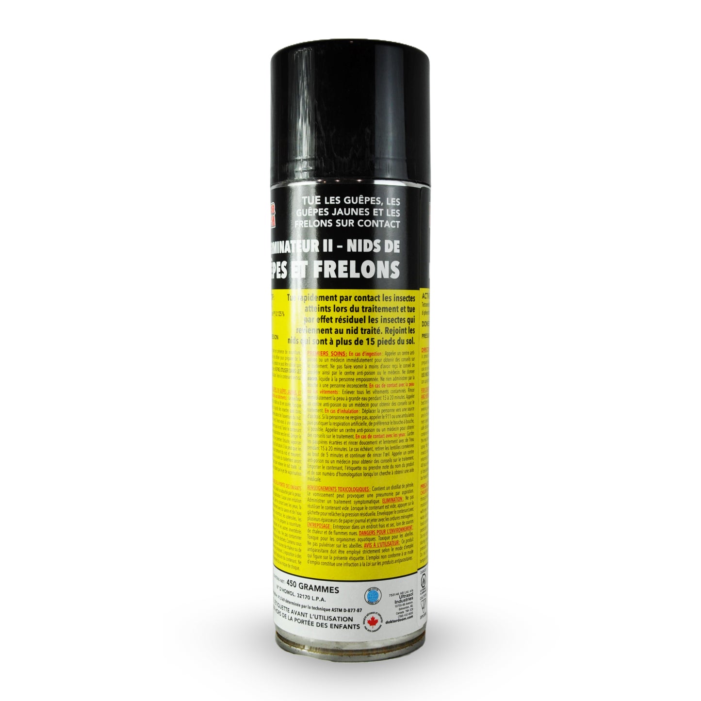 Doktor Doom Aerosol Kills Wasps &amp; Hornets on Contact - Destroys Nests, 450g