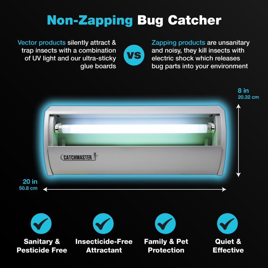 Catchmaster Pro Series Vector #911 – Piège à insectes volants UV intérieur