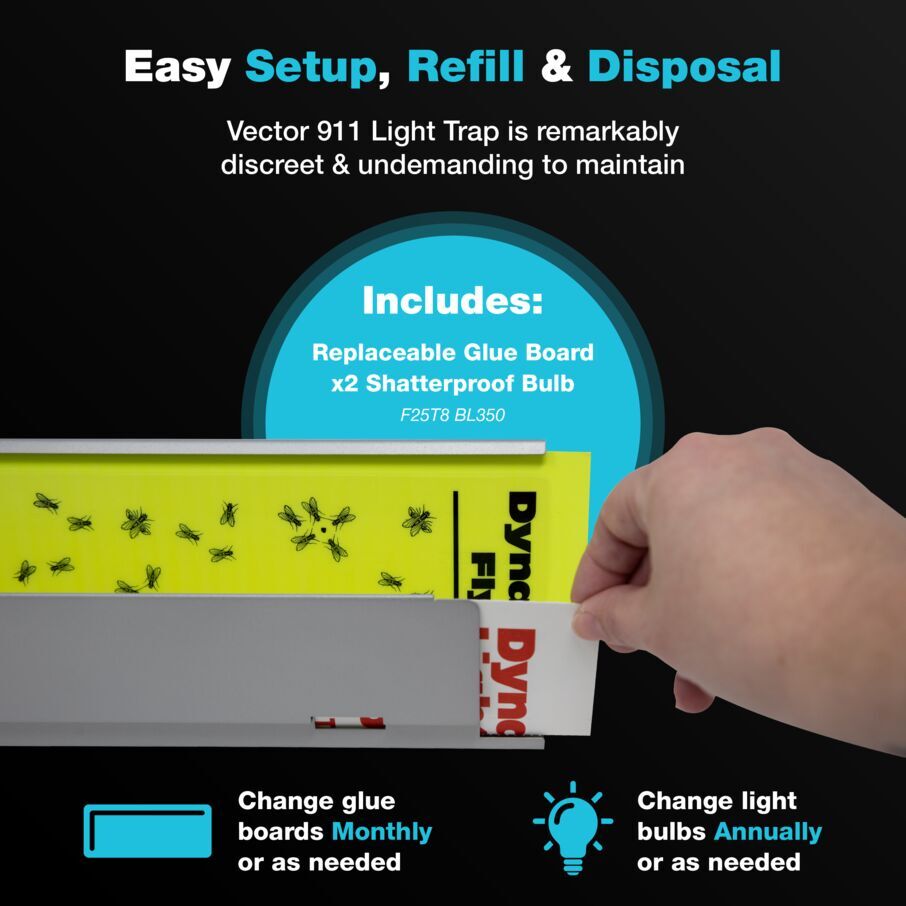 Catchmaster Pro Series Vector #911 – Piège à insectes volants UV intérieur