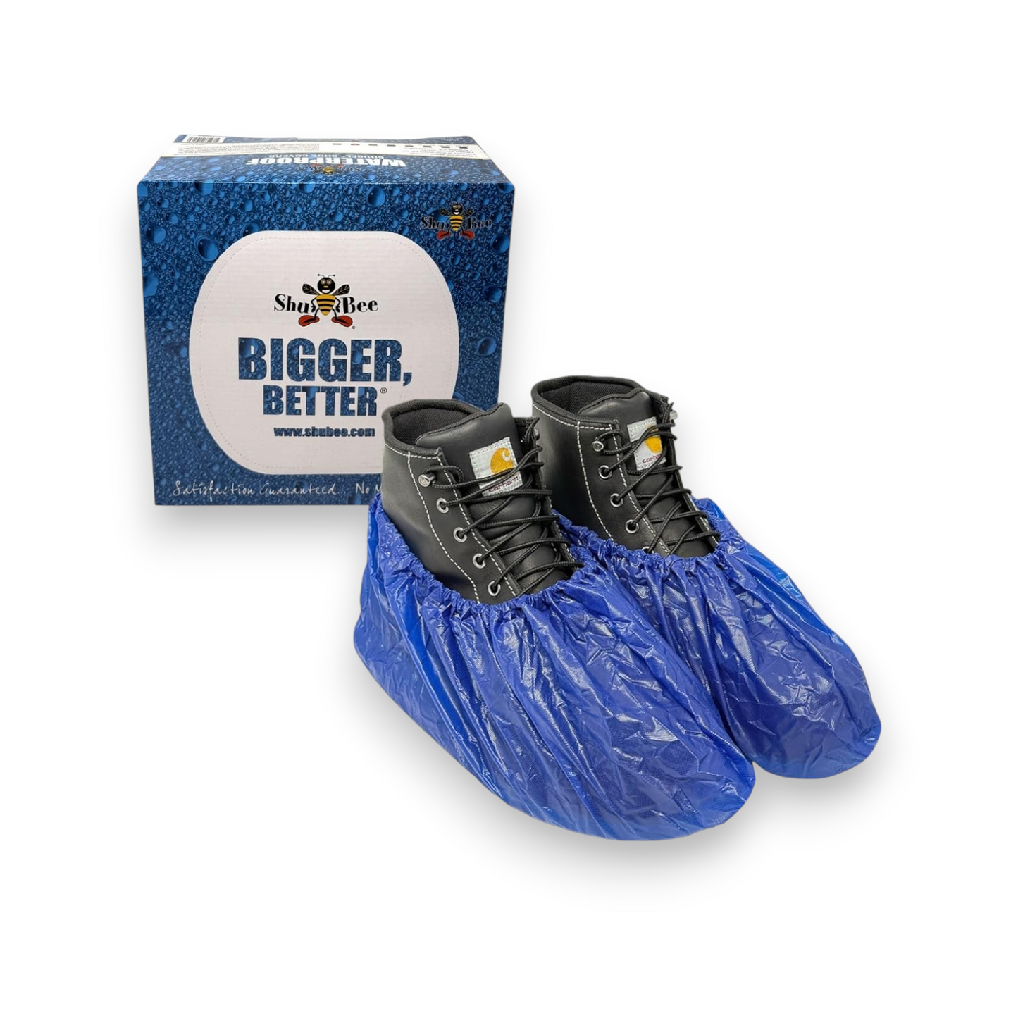 ShuBee Dark Blue Waterproof Shoe Covers - Box of 80