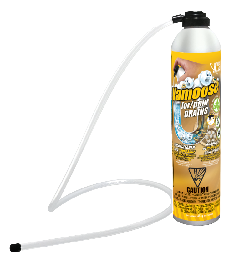 Vamoose pour canalisations – Nettoyant et désodorisant moussant prêt à l’emploi