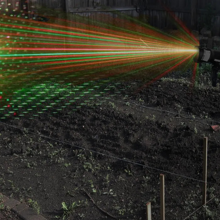 Répulsif laser d'extérieur Bird-X, laser rouge et vert pour dissuasion aviaire