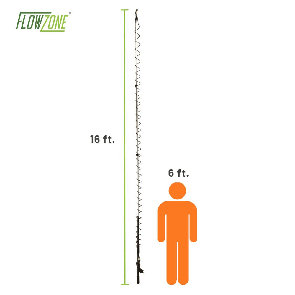 Perche télescopique extensible Flowzone avec ensemble de buses à 45° | L'exterminateur en ligne