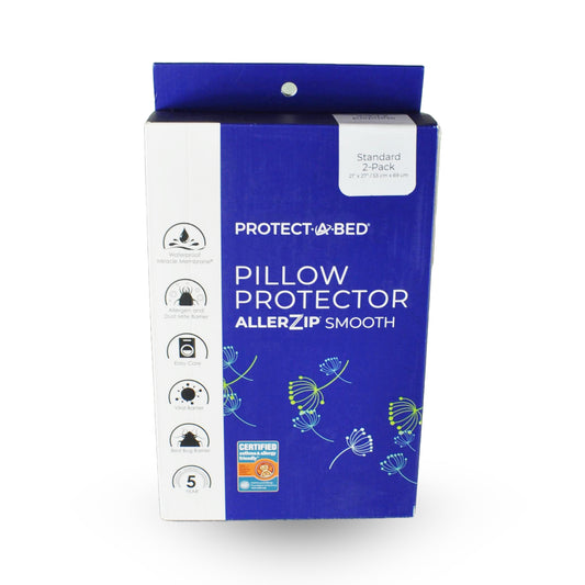 Protect-A-Bed, Housse pour Oreiller Imperméable, Anti-Acariens, Anti-Punaises de Lit et Hypoallergénique